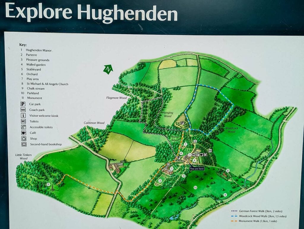 Hughenden Manor dog-friendly walking routes