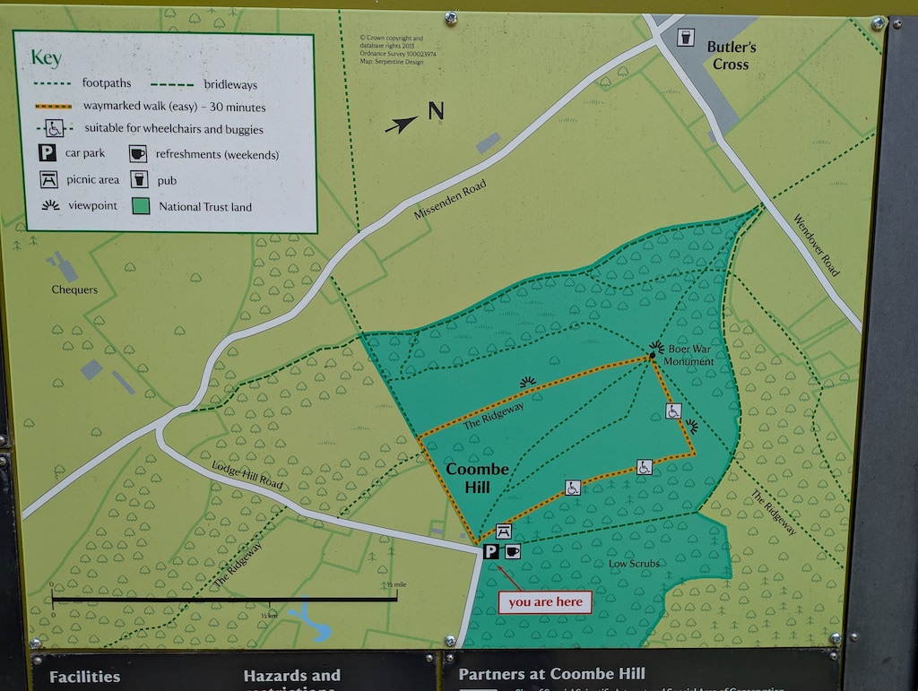 Coombe Hill Map