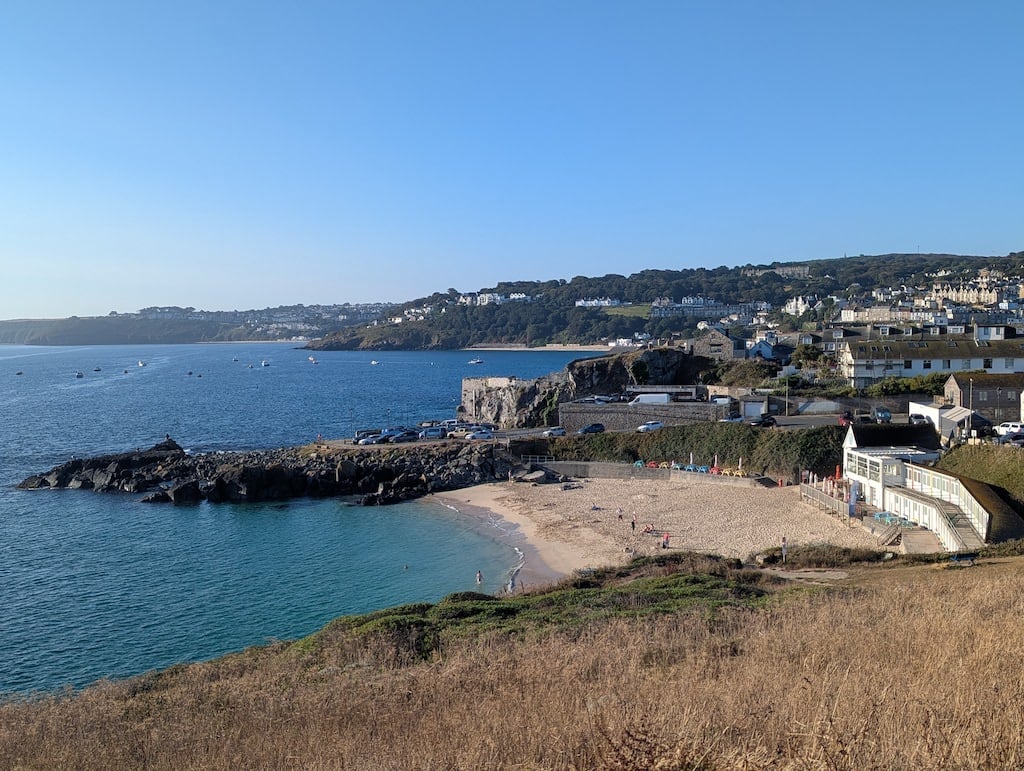 Porthgwidden Beach from headland