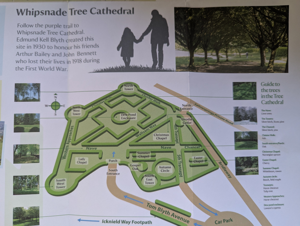 Whipsnade Tree Cathedral Map