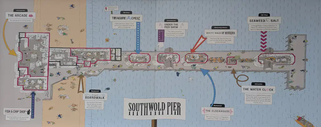 Southwold Pier Map