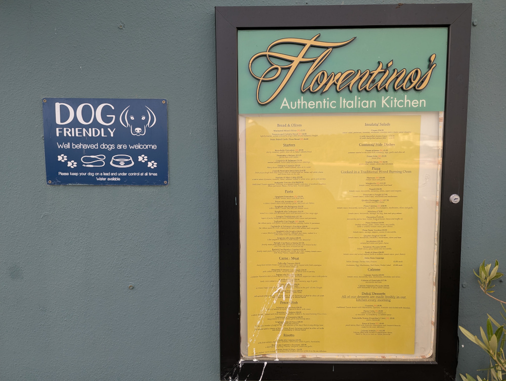 Florentinos Menu