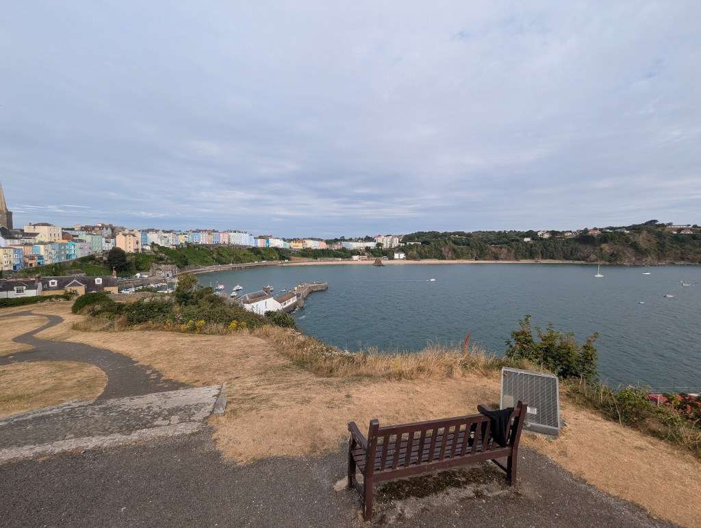 Tenby North Beach from Castle Hill